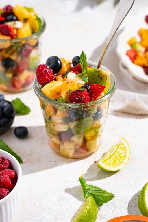 Tropical Fruit Salad with Mint and Lime