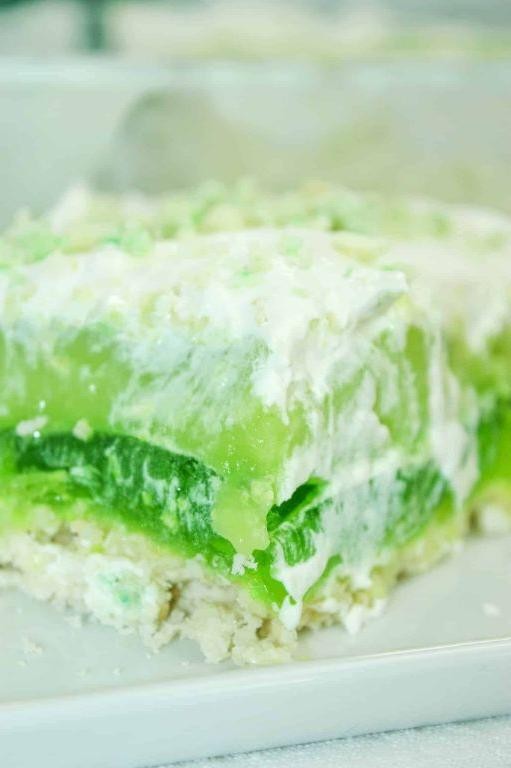 Tropical Lime Jello Layered Delight