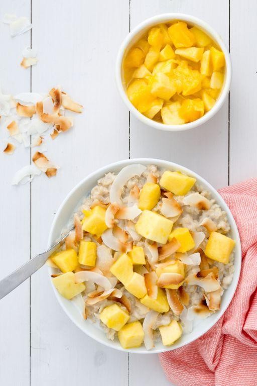 Tropical Mango Coconut Oatmeal