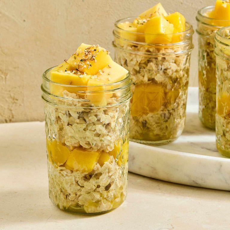 Tropical Mango Protein Overnight Oats