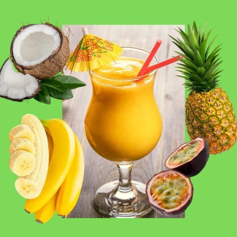 Tropical Passion Fruit Milk Smoothie