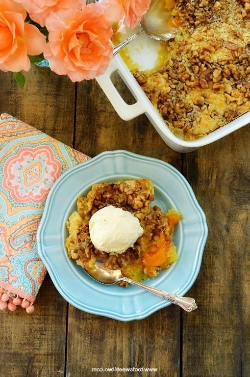 Tropical Peach and Pineapple Dump Cake