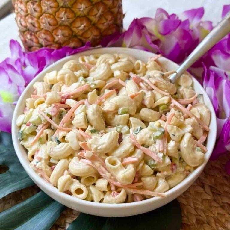 Tropical Rotini Pasta Salad with Pineapple