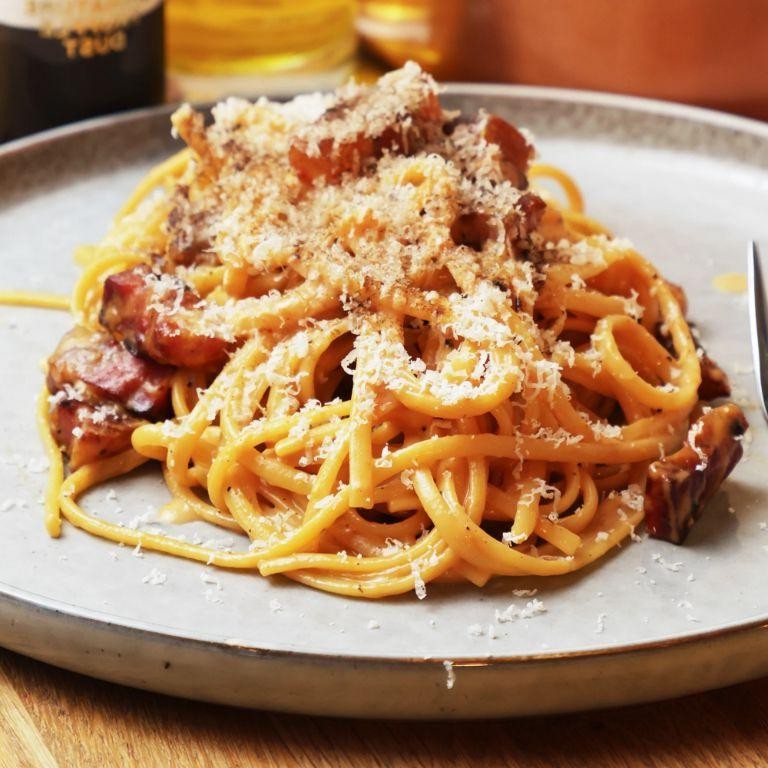 Truffle Oil Spaghetti Carbonara