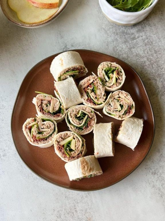 Tuna Salad Pinwheel Wraps