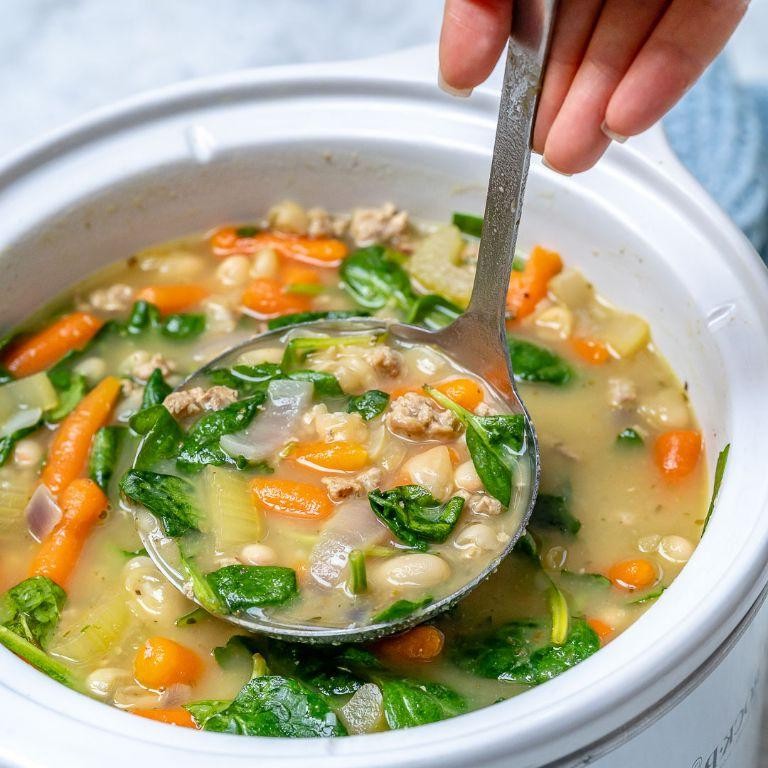 Turkey Kielbasa and White Bean Soup