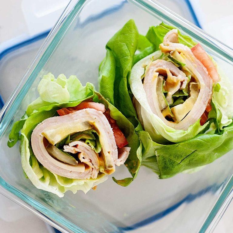 Turkey and Avocado Salad Wraps