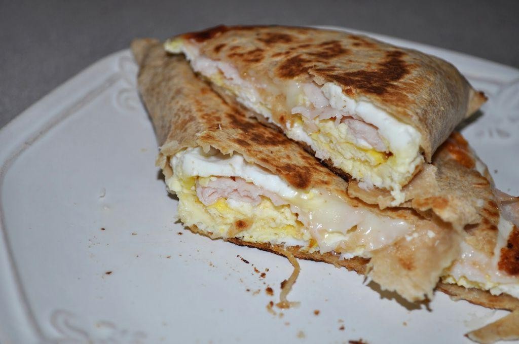Turkey and Cheese Breakfast Quesadilla
