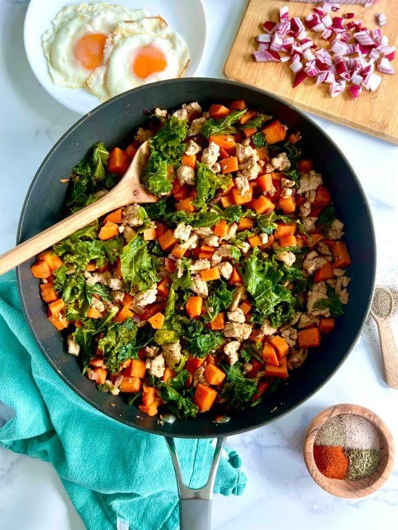 Turkey and Sweet Potato Hash