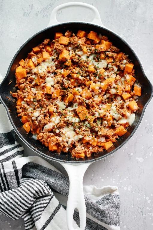 Turkey and Sweet Potato Skillet