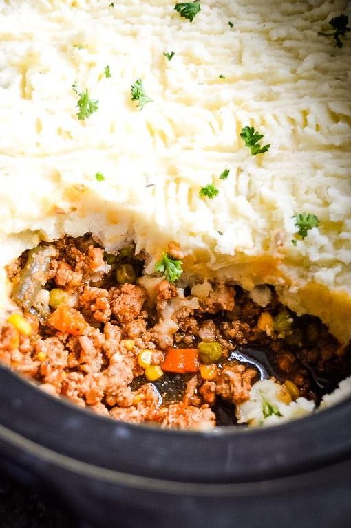 Turkey and Vegetable Crock Pot Shepherd