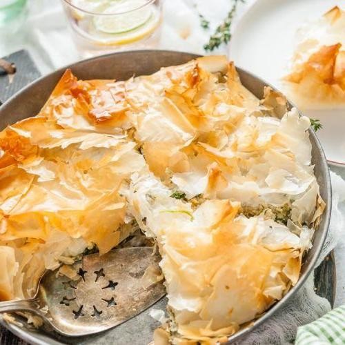 Turkish Chicken and Feta Filo Bake