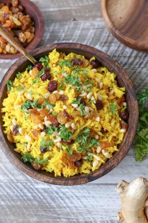 Turmeric and Ginger Brown Rice