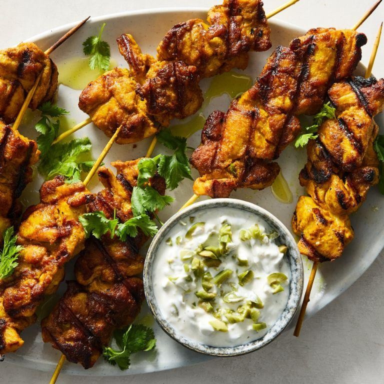 Turmeric-Spiced Chicken Skewers