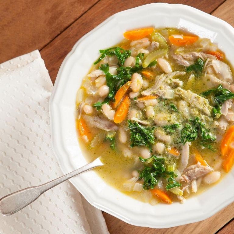 Tuscan Chicken Stew with White Beans