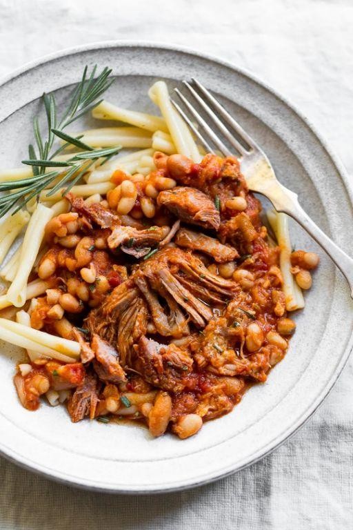 Tuscan Pork Stew with Cannellini Beans