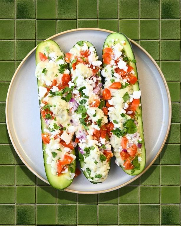 Tzatziki Stuffed Cucumbers
