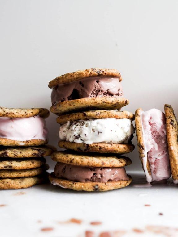 Ultimate Chocolate Chip Cookie Ice Cream Sandwiches
