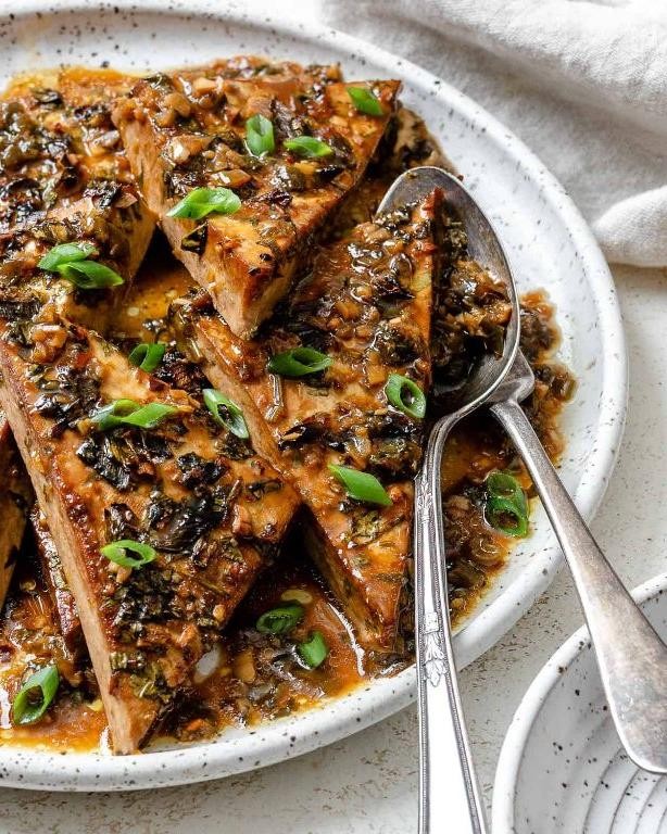 Umami-Boosted Soy-Ginger Marinated Tofu