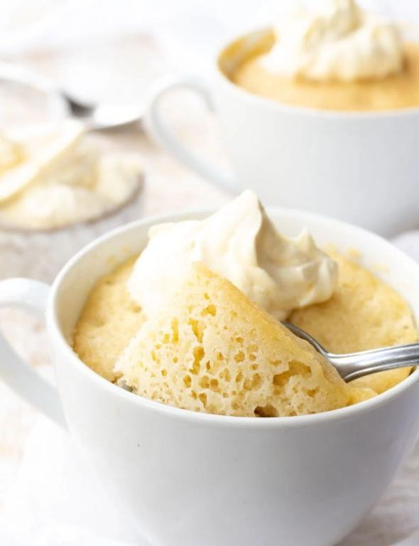 Vanilla Almond Keto Mug Cake