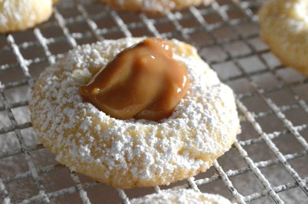 Vanilla Bean and Filbert Thumbprint Cookies