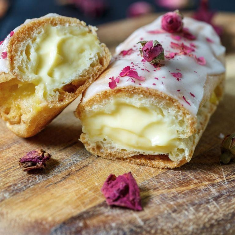 Vanilla Bean Éclairs with Chantilly Cream