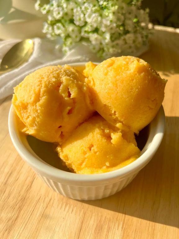 Vanilla Peach Sorbet