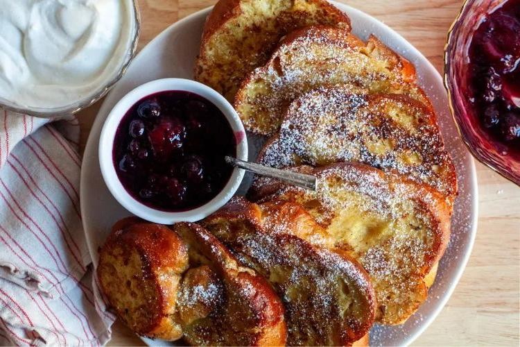 Vanilla-Infused Challah French Toast
