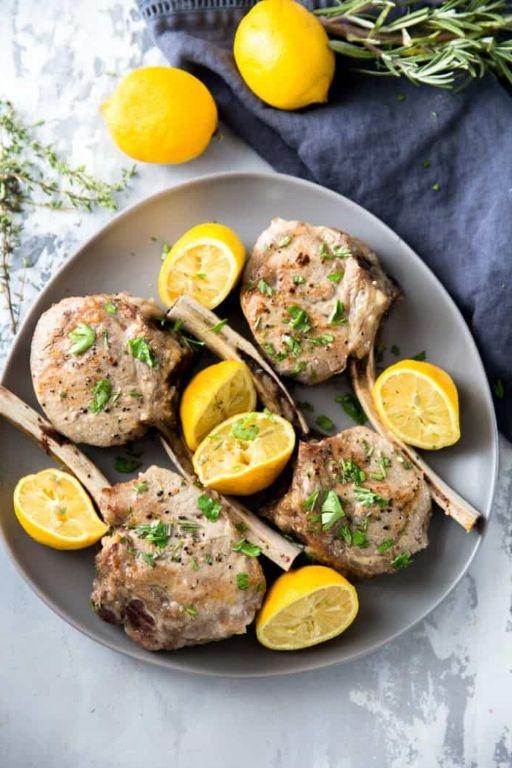 Veal Cutlets with Lemon Herb Sauce