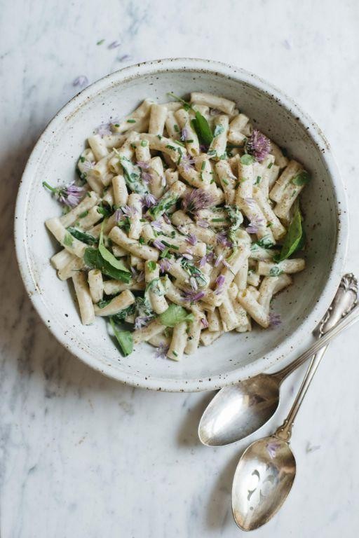 Vegan Alfredo Penne Pasta