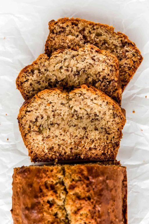 Vegan Banana Bread with Flaxseed