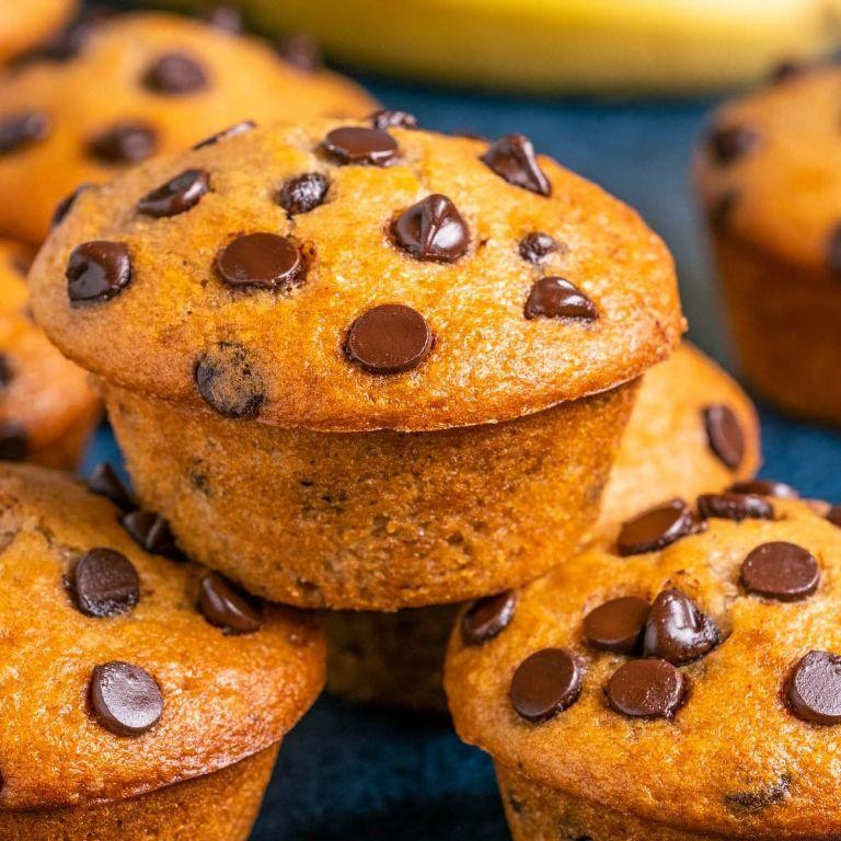 Vegan Banana Chocolate Chip Muffins