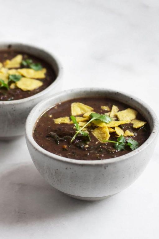 Vegan Black Bean and Kale Soup