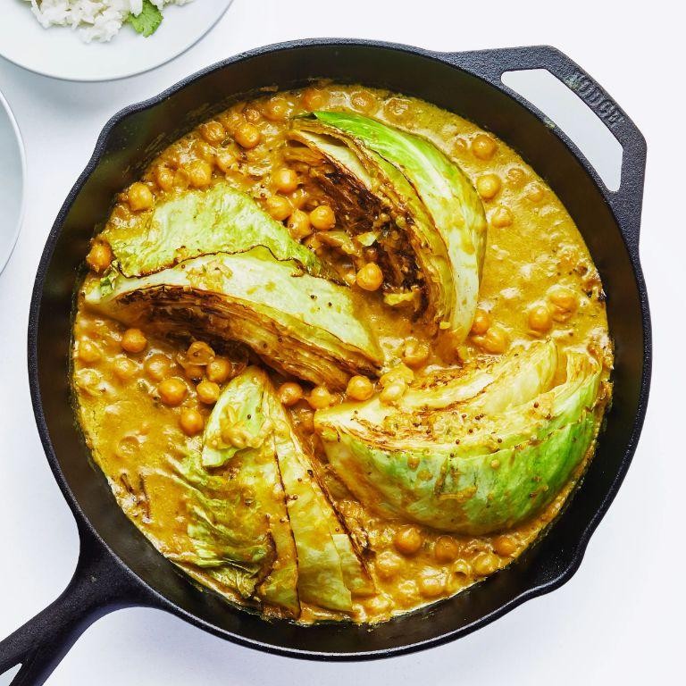 Vegan Cabbage and Chickpea Curry