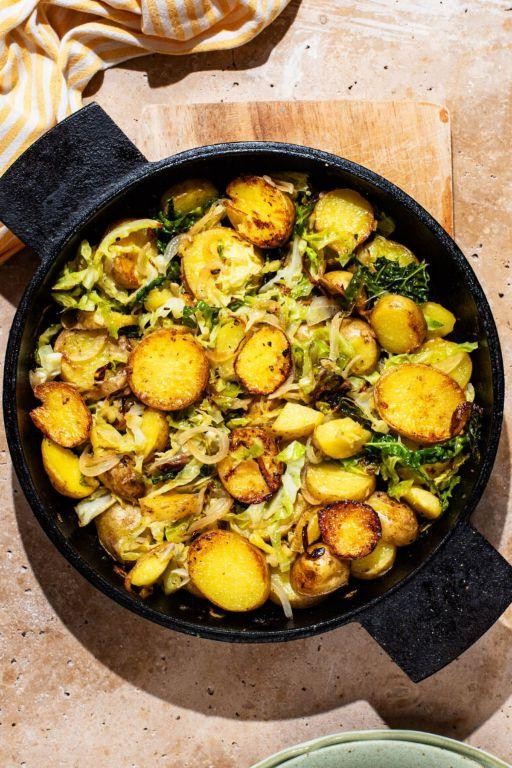 Vegan Cabbage and Potato Hash