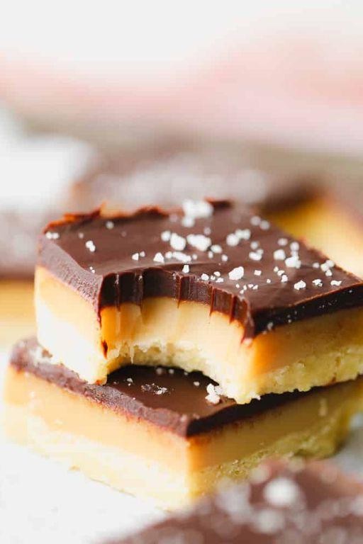 Vegan Caramel Shortbread Treats