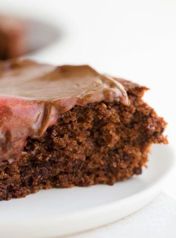 Vegan Chocolate Sheet Cake with Avocado Frosting
