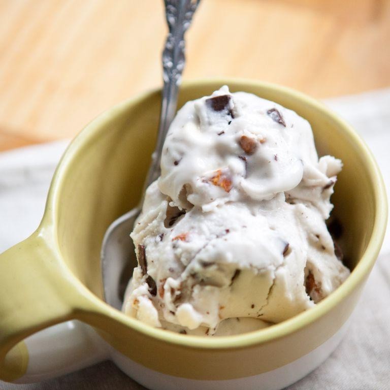 Vegan Coconut and Almond Ice Cream