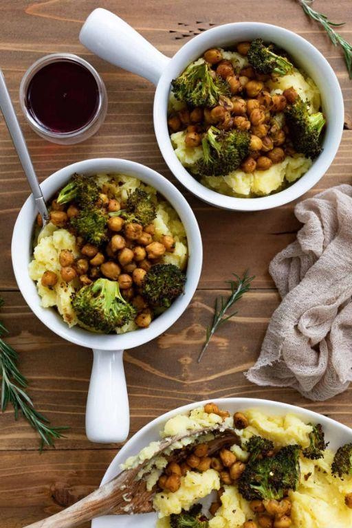Vegan Cold Potato and Chickpea Mash
