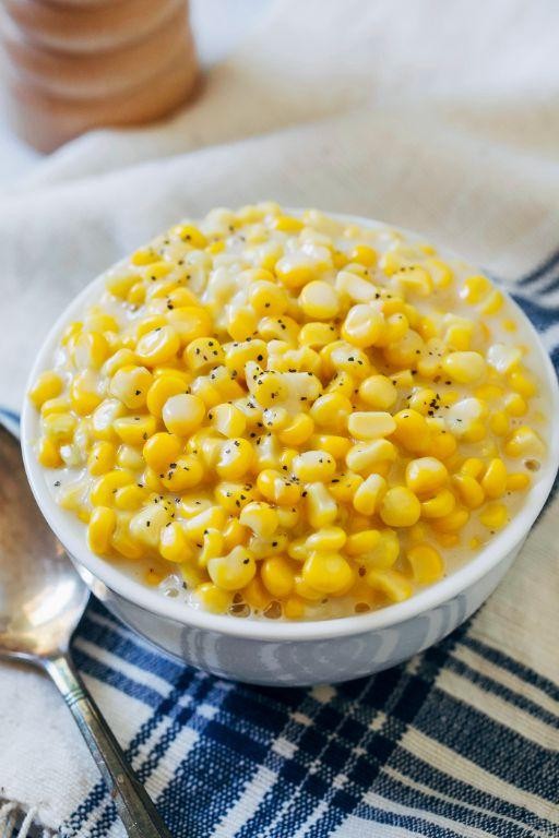 Vegan Creamed Corn with Coconut Milk