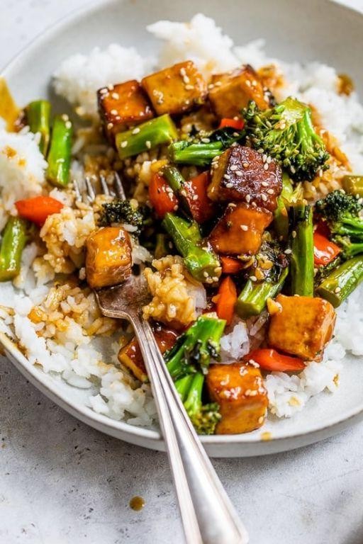 Vegan Crockpot Tofu and Vegetable Stir-Fry