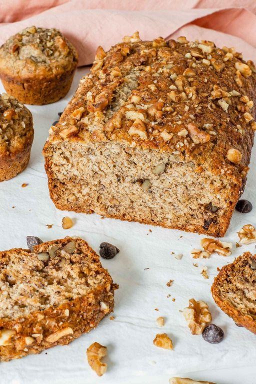 Vegan Keto Banana Bread with Walnuts