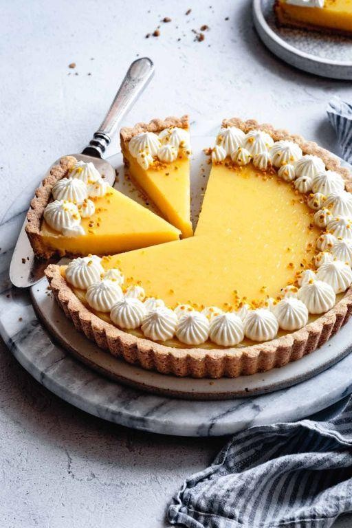 Vegan Lemon Tart with Almond Flour Crust