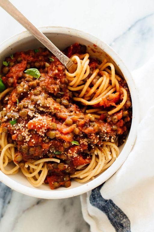 Vegan Lentil Spaghetti Sauce