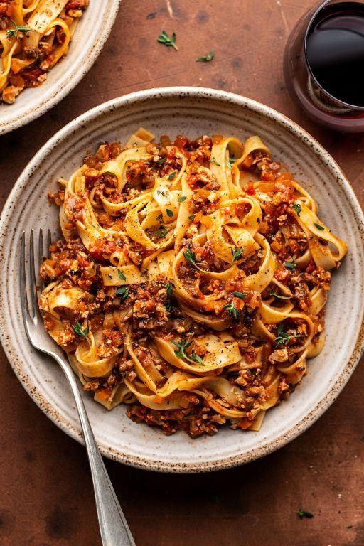 Vegan Mushroom Bolognese