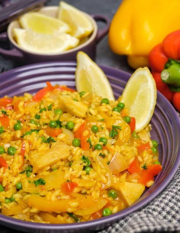 Vegan Orzo and Artichoke Paella