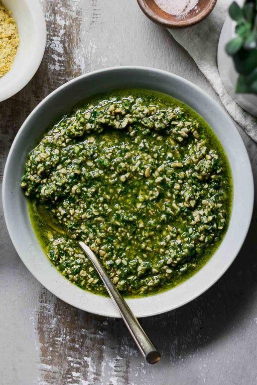 Vegan Pesto with Spinach and Basil