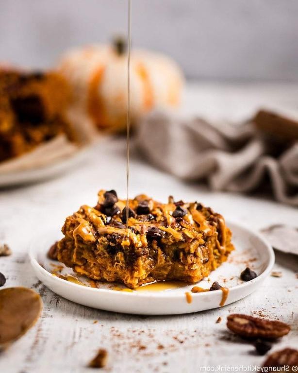 Vegan Pumpkin Oatmeal Squares