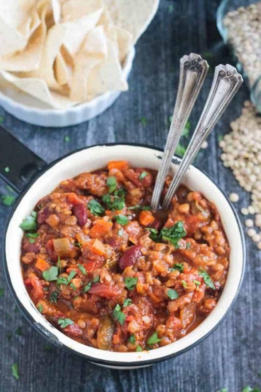 Vegan Pumpkin and Red Lentil Chili