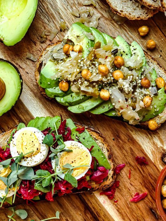 Vegan Sauerkraut and Avocado Toast